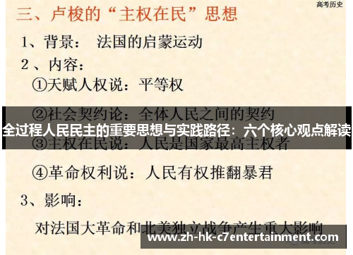 全过程人民民主的重要思想与实践路径:六个核心观点解读 全过程人民民主的重要思想与实践路径:六个核心观点解读