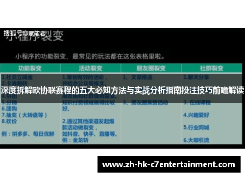 深度拆解欧协联赛程的五大必知方法与实战分析指南投注技巧前瞻解读 深度拆解欧协联赛程的五大必知方法与实战分析指南投注技巧前瞻解读